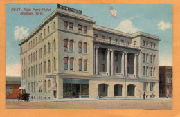 Madison WI New Park Hotel 1910 Postcard - Madison