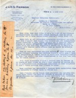 VP3543  - Tabac - Lettre De J.& O.G. PIERSON à PARIS Pour Mr Th. SCHLOESING Directeur Des Manufactures De L´Etat - Documentos