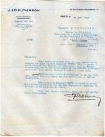 VP3546 - Tabac - Lettre De J.& O.G. PIERSON à PARIS Pour Mr Th. SCHLOESING Directeur Des Manufactures De L´Etat - Documentos