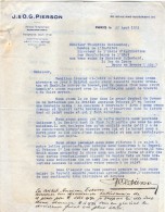 VP3547 - Tabac - Lettre De J.& O.G. PIERSON à PARIS Pour Mr Th. SCHLOESING Directeur Des Manufactures De L´Etat - Documenten