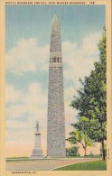 Battle Monument And Col Seth Warner Monument Beinning Vermont 1939 - Bennington