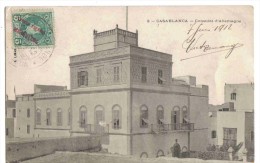 Maroc Marruecos Casablanca Espagnol Sur Carte Consulat D´Allemagne Brief Cover Carta Lettre - Briefe U. Dokumente