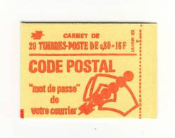 Carnet Bequet 0.80fr Rouge Sans Phosphore YT 1816-C5 Presse 6 Gros Pointillés . Cote YT 180 € ,  Maury N° 399 : 150 €. - Modern : 1959-...