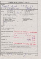 K7335 - Slovakia (2004) Postal Form: Notification Of Deposit Of The Consignment (form: 11-064 - IV/04) - Cartas & Documentos