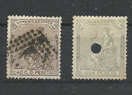 AÑO 1873 - ED. 136 - 138 - Gebruikt