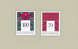 HUNGARY 1999 CULTURE The Hungarian FOLK ART II - Fine Set MNH - Unused Stamps
