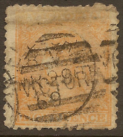 VICTORIA 1863 8d Orange QV SG 112 U #SY52 - Gebraucht