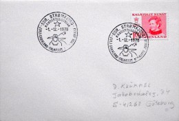 Greenland  1978 Letter To Sweden .First  Day Use Of The Stamp 1-12-1978 Sdr.Strømfjord   ( Lot 6099 ) - Covers & Documents