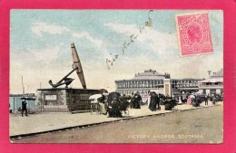 ANGLETERRE, Portsmouth , Victory Anchor, Southsea, Animée, Colorisée, 1906 - Portsmouth