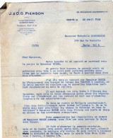 VP3551 - Tabac - Lettre De J.& O.G. PIERSON à PARIS Pour Mr Th. SCHLOESING Directeur Des Manufactures De L´Etat - Documenten