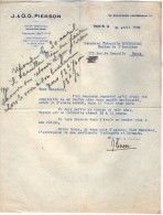 VP3552 - Tabac - Lettre De J.& O.G. PIERSON à PARIS Pour Mr Th. SCHLOESING Directeur Des Manufactures De L´Etat - Documentos