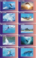 D04012 China Phone Cards Dolphin 10pcs - Delphine