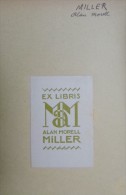 Alan Morell MILLER - Ex-libris Lettres Entrelacées - Exlibris