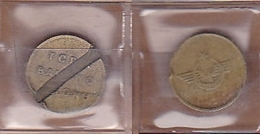 AC - TURKISH STATE RAILWAYS SUBURBAN TRAIN TOKEN JETON #1 - Monétaires / De Nécessité