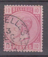 (3972 – A1-6 ) COB 38 Obl Bruxelles 11 - 1883 Leopoldo II