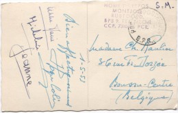 CP En SM C.Postes-Posterijen B.P.S.6 En 1953 C.Mauve Home De Repos Montjoie Rustoord  BPS 9 V.Boussu PR2886 - Zonder Portkosten