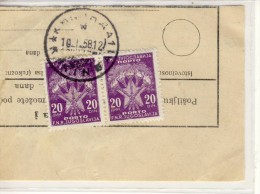 Fragment - Porto 20 Din Pair , 1958 - Ref04 - Postage Due