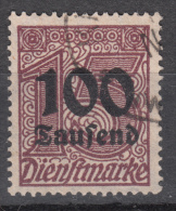 Repubblica Di Weimar - Dienstmarken Mi. 92 (o) - Servizio