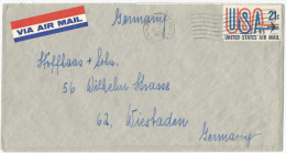 USA 1971 21c Airmail On Cover To Germany USED - Autres & Non Classés