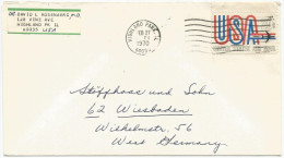 USA 1968 20c Airmail On Cover To Germany USED - Other & Unclassified