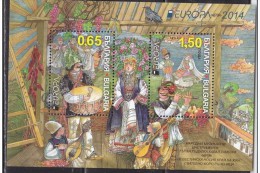 Europa CEPT 2014 BULGARIA Musical Instruments - Fine S/S MNH - Unused Stamps