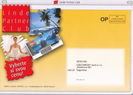 K7468 - Czech Rep. (20xx) 225 00 Praha 025 (sender: Linde Gas), "O.P." - Business Writing, Contract Number - Year 2003 - Gaz