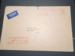 NOUVELLE CALEDONIE - Grande Env Par Avion Avec Griffe "Premier Vol Nouméa Los Angeles Paris" - A Voir - P17337 - Cartas & Documentos