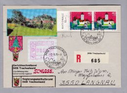 Schweiz Automatenmarken Zu#1 IV "A4" Auf Illustr. Briefte 1979 Trachselwald Abart - Timbres D'automates