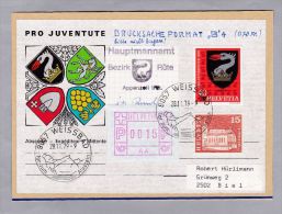 Schweiz Automatenmarken Zu#1 IV "A4" Auf Pro Juventute Etiquette 1979 Weissbad AI - Automatic Stamps