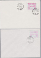 Schweiz Automatenmarken 1976-08-09 Serie FDC Autom. A1-A4 Orts-O - Timbres D'automates