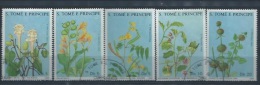 ST TOME & PRINCIPE : Y&T N° 904 à 908 " Fleurs Médicinales " - Medicinal Plants