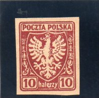 POLOGNE 1919 SANS GOMME - Ongebruikt