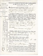 FABRIQUE De CERGY  ( 95 )  - Bordereau De Créances Hypothécaires  An VII , 15 Prairial ( 1799 ) - Cergy Pontoise