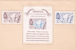 EXILES LIBERTE POUR LA ROUMANIE ET SES HEROIQUES FILS DE BERNE 1955 BOOKLET,ROMANIA. - Postzegelboekjes