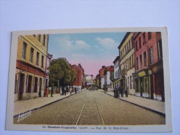 La Chambon Fougerolle - Rue De La République Bar Patisserie - Coloriée - Le Chambon Feugerolles