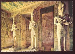 CPM Neuve Egypte ABU SIMBEL Hypostyle Hall Salle Des Piliers Dans Le Grand Temple - Abu Simbel