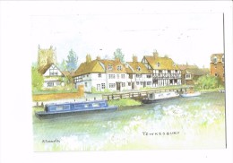 Double Carte Moderne - Tewkesbury Abbey - Bateau Péniche - Houseboats