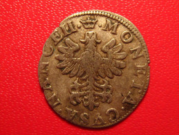 Lorraine - 2 Deniers Billon (non Daté) Charles IV (1604-1675), KM#42, Rare Variété Points Autour De L'aigle 8829 - Autres & Non Classés