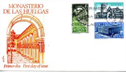 ESPAGNE. N°1603-5 De 1969 Sur Enveloppe 1er Jour. Monastère De Las Huelgas. - Klöster