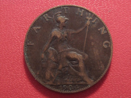 Grande-Bretagne - UK - Farthing 1904 Edward VII 5999 - B. 1 Farthing