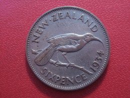 Nouvelle-Zélande - 6 Pence 1934 George V 5442 - New Zealand