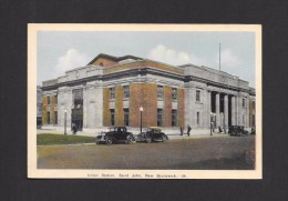 ST JOHN - NOUVEAU BRUNSWICK - UNION STATION SAINT JOHN - ANTIQUE CARS - BY PECO - St. John