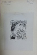 Ex-libris Espagne - Joseph BATTLE - L'abris Au Livre - Exlibris