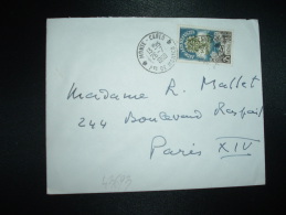 LETTRE TP AIDE AUX REFUGIES 0,25 OBL.26-7-1960 MONTE-CARLO + HOTEL L'HERMITAGE - Briefe U. Dokumente