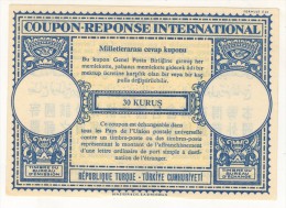 TURKEY COUPON REPONSE INTERNATIONAL 30 KURUS - Postwaardestukken