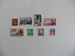 Réunion : 8 Timbres Oblitérés CFA - Used Stamps