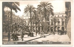 CARTE DE BARCELONE EXPEDIEE DE TOULON SUR MER MARINE FRANCAISE SERVICE A LA MER DESTINEE A UN MARIN A BORD DU SUFFREN - Barcelona