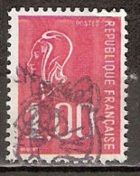 Timbre France Y&T N°1892 (11) Obl  Marianne De Béquet.  1 F.00. Rouge. Cote 0,15 € - 1971-1976 Marianne De Béquet