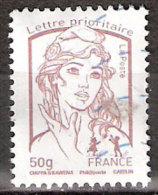 Timbre France Y&T N°4771 (08) Oblitéré. Marianne De Ciappa Et Kawena. 50g. Lilas-brun Clair. Cote : 1.05 € - 2013-2018 Marianne (Ciappa-Kawena)