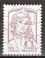 Timbre France Y&T N°4771 (09) Oblitéré. Marianne De Ciappa Et Kawena. 50g. Lilas-brun Clair. Cote : 1.05 € - 2013-2018 Marianne (Ciappa-Kawena)